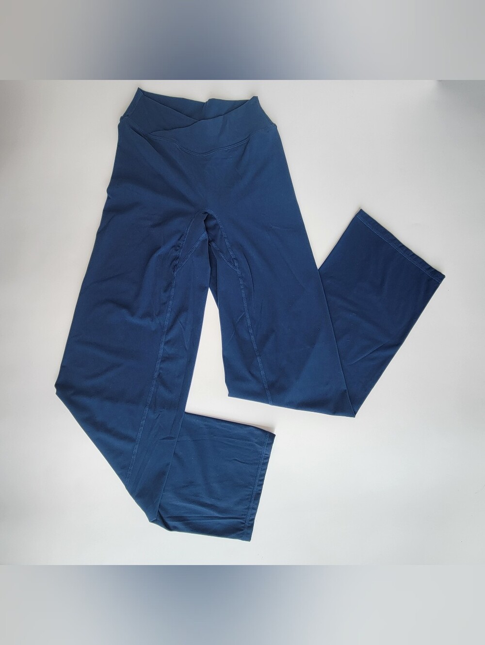 NVGTN Aera Straight Leg Pants Women’s Size S Blue High Waist Stretch